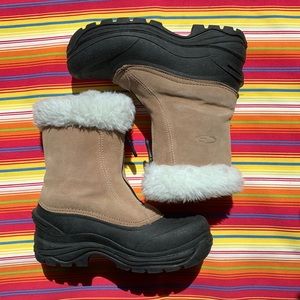 CG Thermolite Leather Tan Snow Boots Sz 8